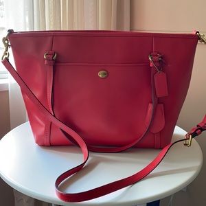 Coach tote with shoulder strap